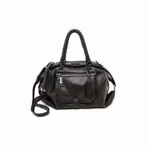 Joy Gryson Olivia black “Skye” Made in Italy Leather Hobo Shoulder Bag